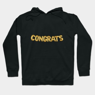 Congrats gold balloons Hoodie